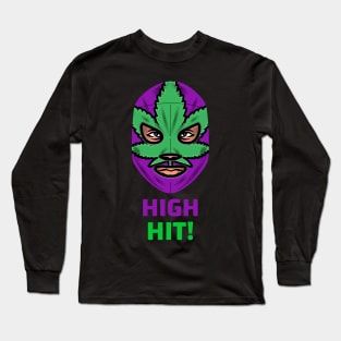 Cannabis leaf - Marijuana Mask Long Sleeve T-Shirt